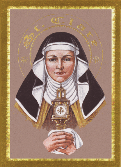 St. Clare Prayer Card