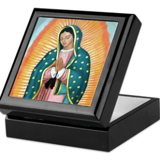Our Lady of Guadalupe keepsake/rosary box by Teresa Satola, Ltd.
