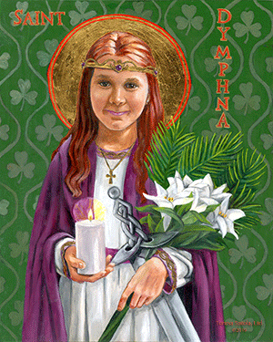 St. Dymphna patroness of mental and nervous illness