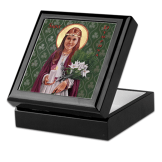 St. Dymphna Keepsake/Rosary Box
