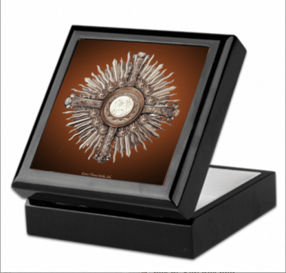 Eucharist Rosary Keepsake Box