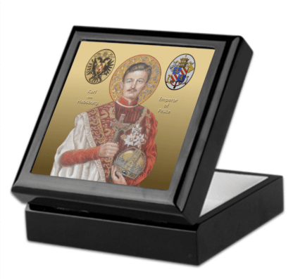 Bl. Karl of Austria Rosary Keepsake Box