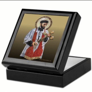 St. Francis Xavier Rosary Keepsake Box