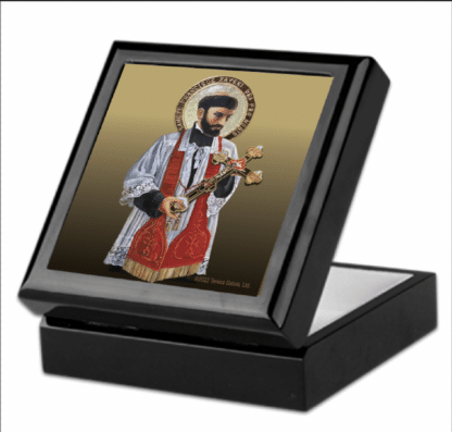 St. Francis Xavier Rosary Keepsake Box