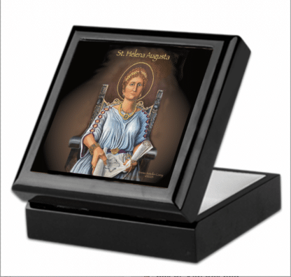 St. Helen Rosary Keepsake box